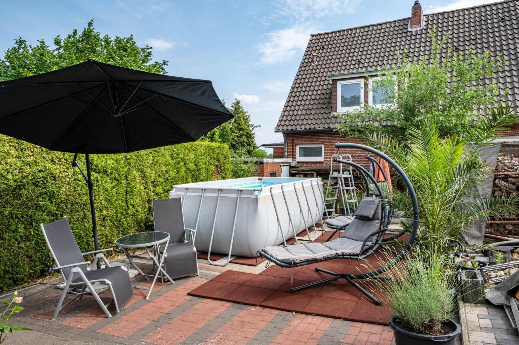 Ferienwohnung Am Elbstrom Stade Buitenkant foto